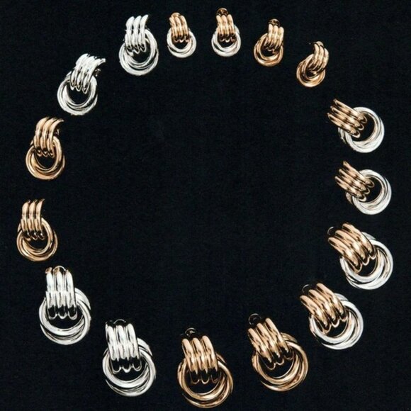 Heaven Mayhem Double Knot Earrings in Mixed Metal One Size Womens Jewelry - Picture 12 of 16